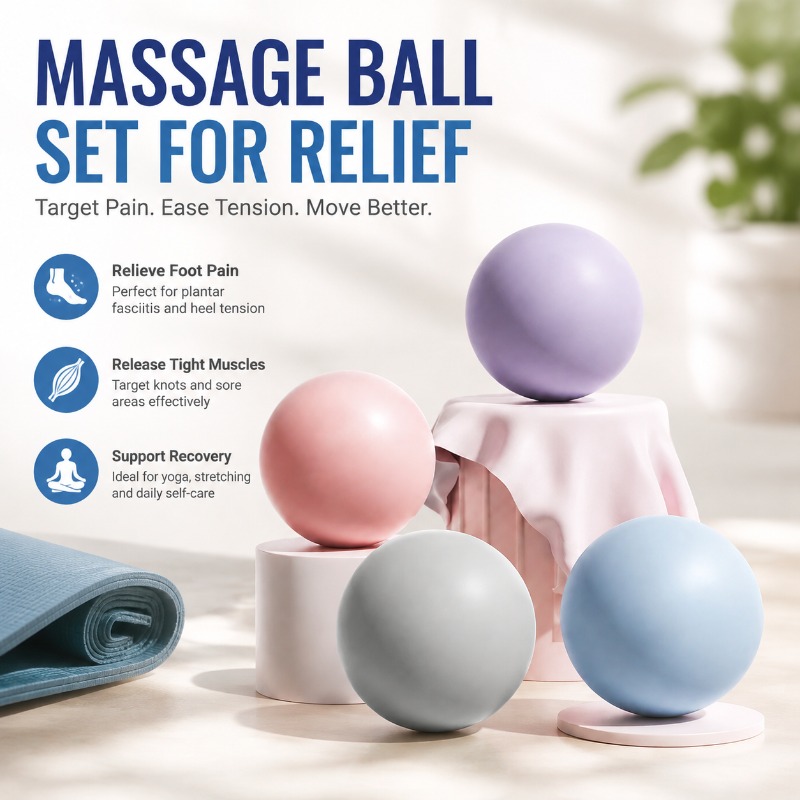 Sports Equipment For Schools - Silicone Fitness Fascia Ball Solid Massage