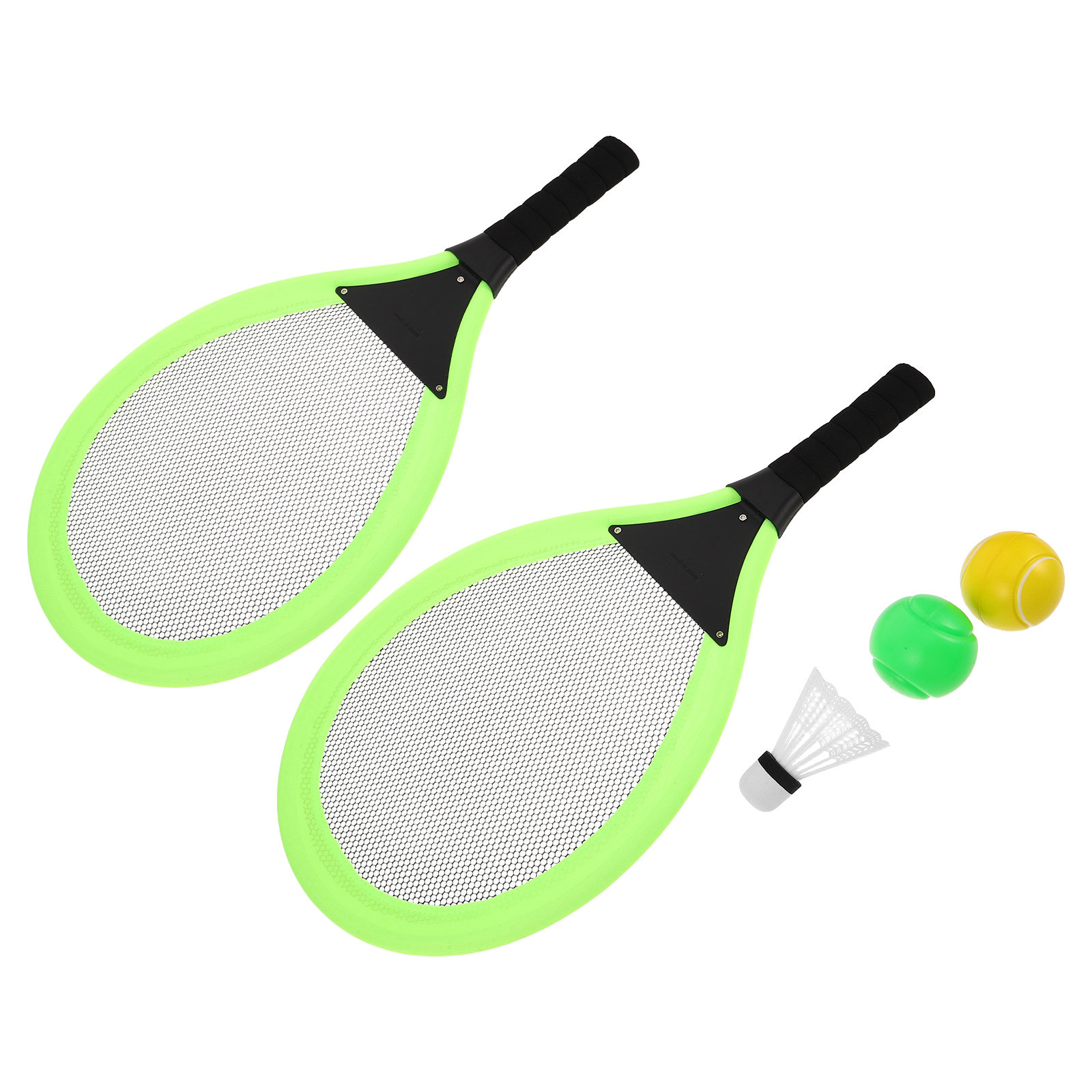 Sports Equipment Bat - 2Pcs Kids Tennis Rackets Green Plastic
