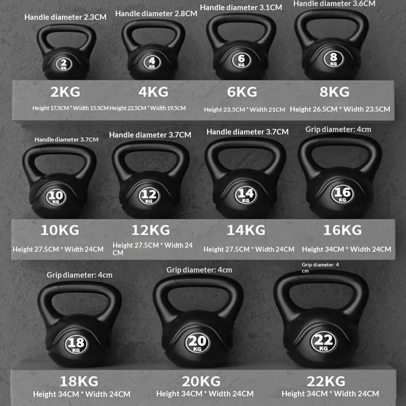 Sports Equipment Wholesale - 2026 Fitness Adjustable 8kg Kettlebell Ergonomic
