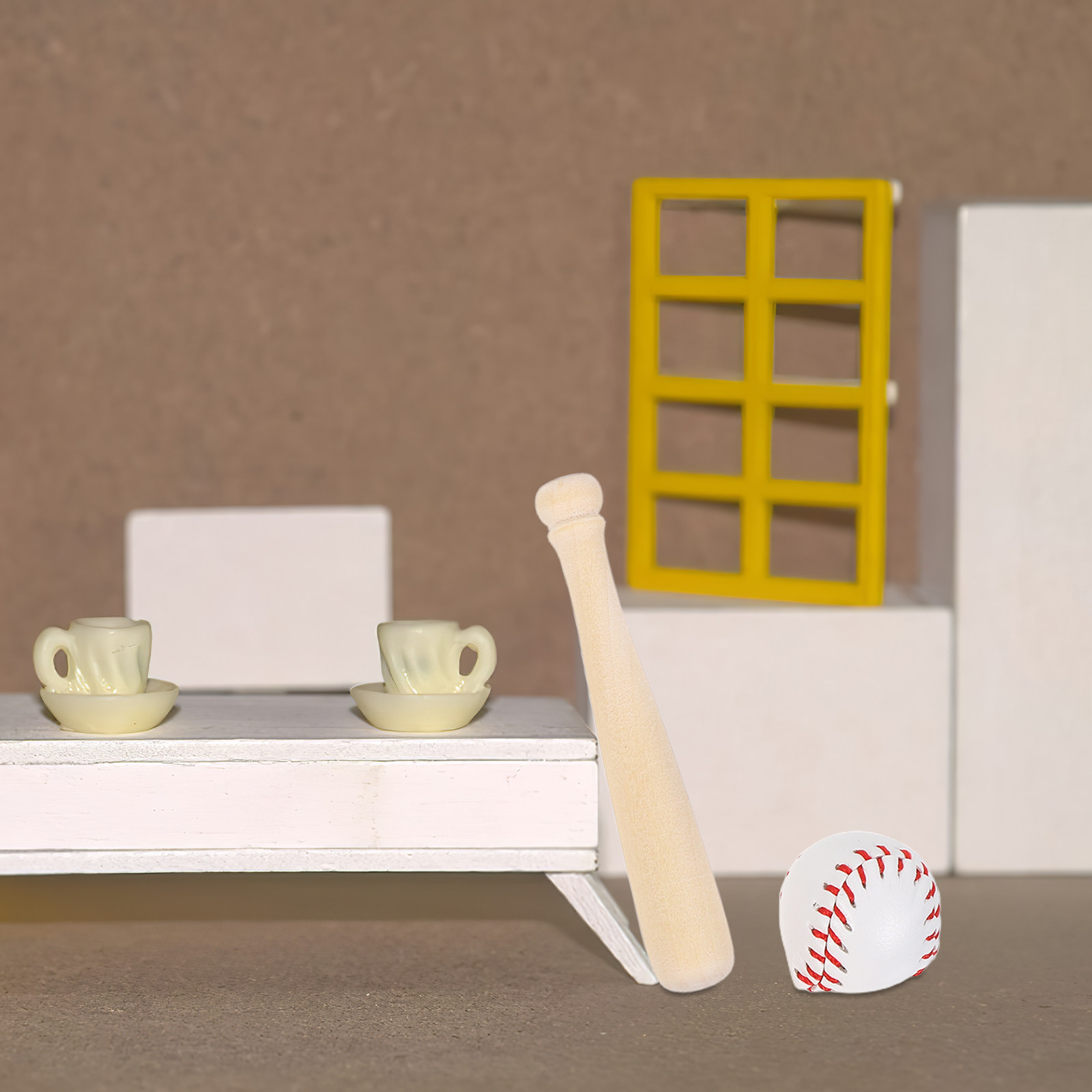 Sports Equipment Bat - 2Sets Miniature Baseball Bat and Glove