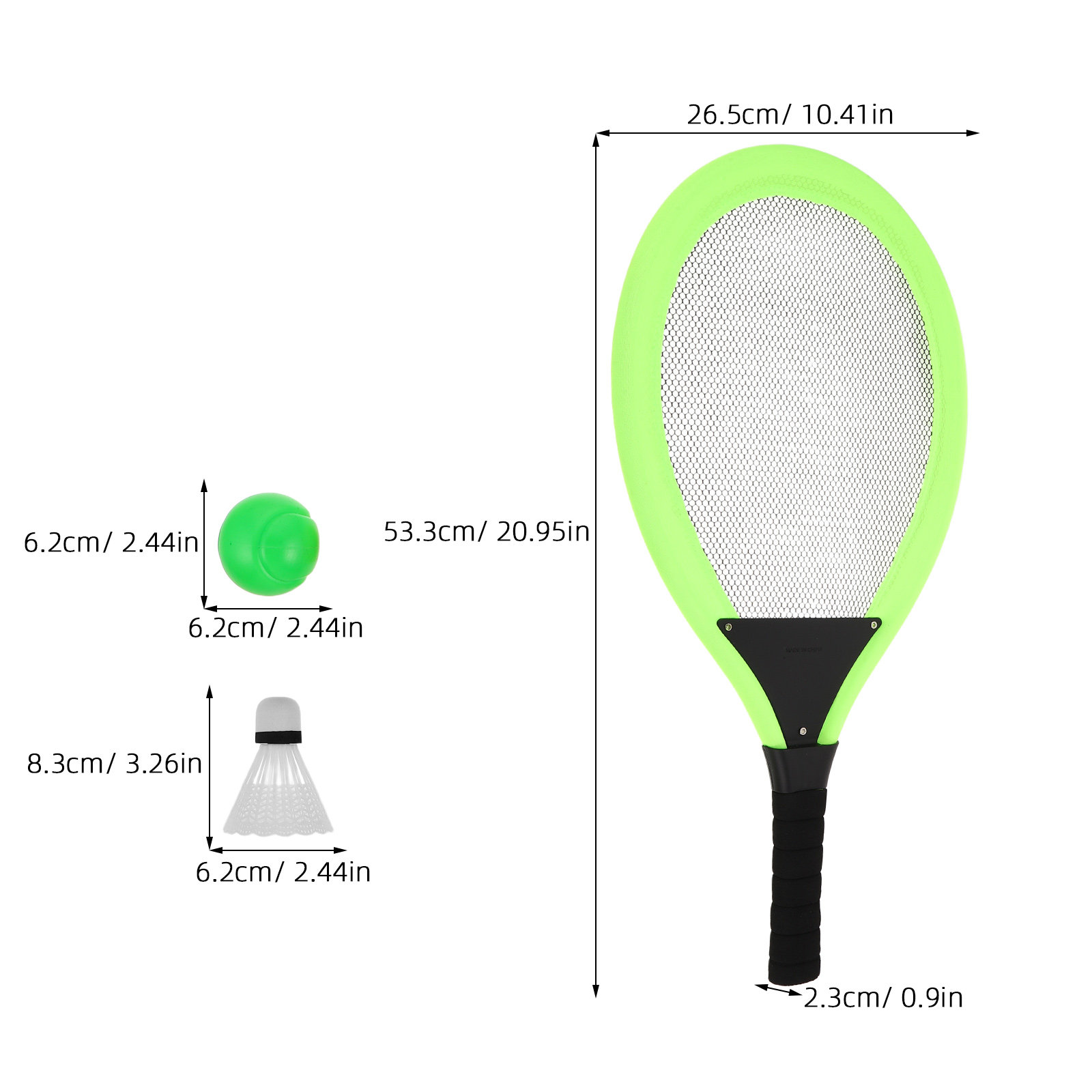 2Pcs Kids Tennis Rackets Green - Sports Equipment Bat recension och pris