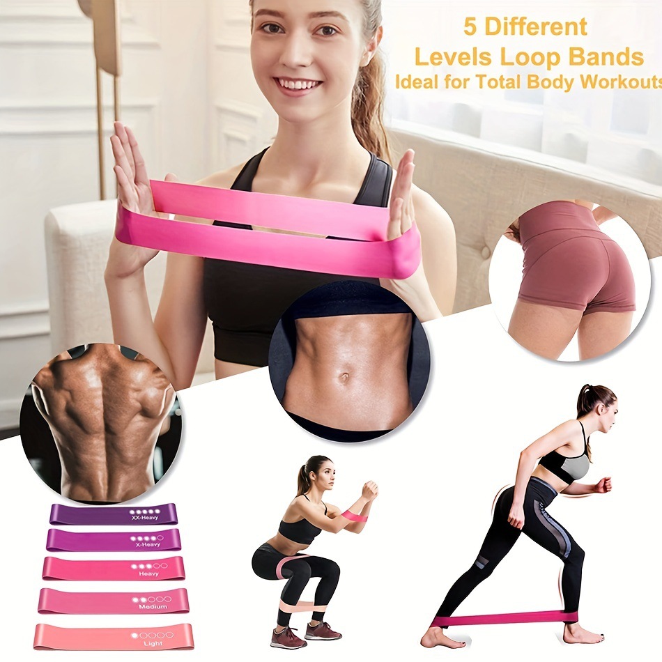 5-Piece Color Resistance Band  - Sports Equipment For Schools recension och pris