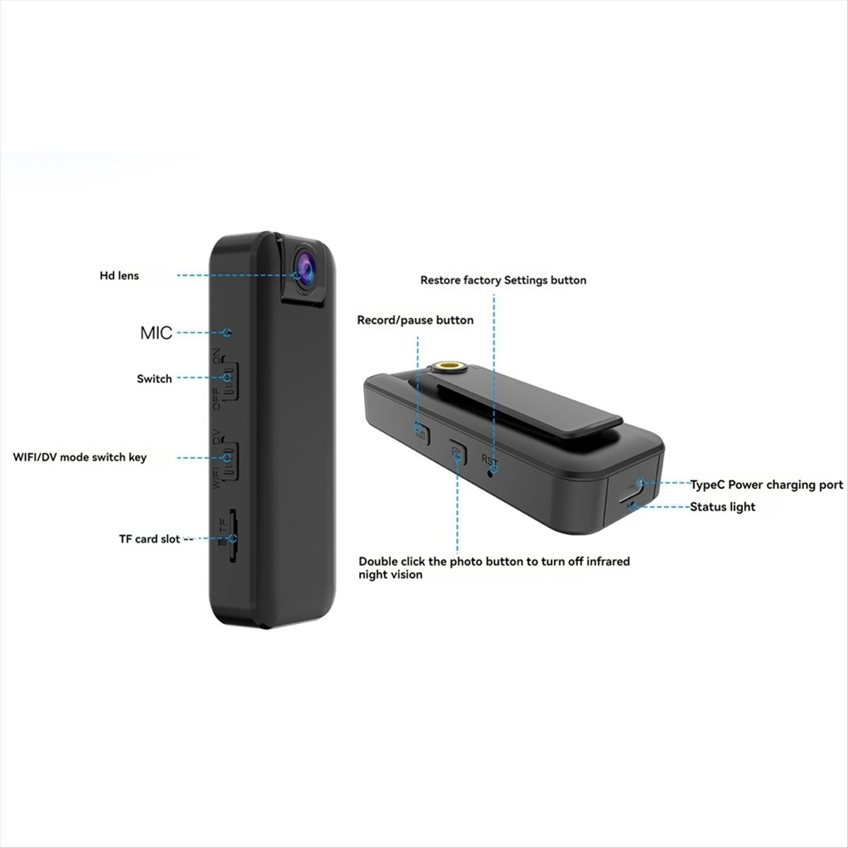 NEW WIFI Portable Recorder HD  - Sports Equipment Video recension och pris